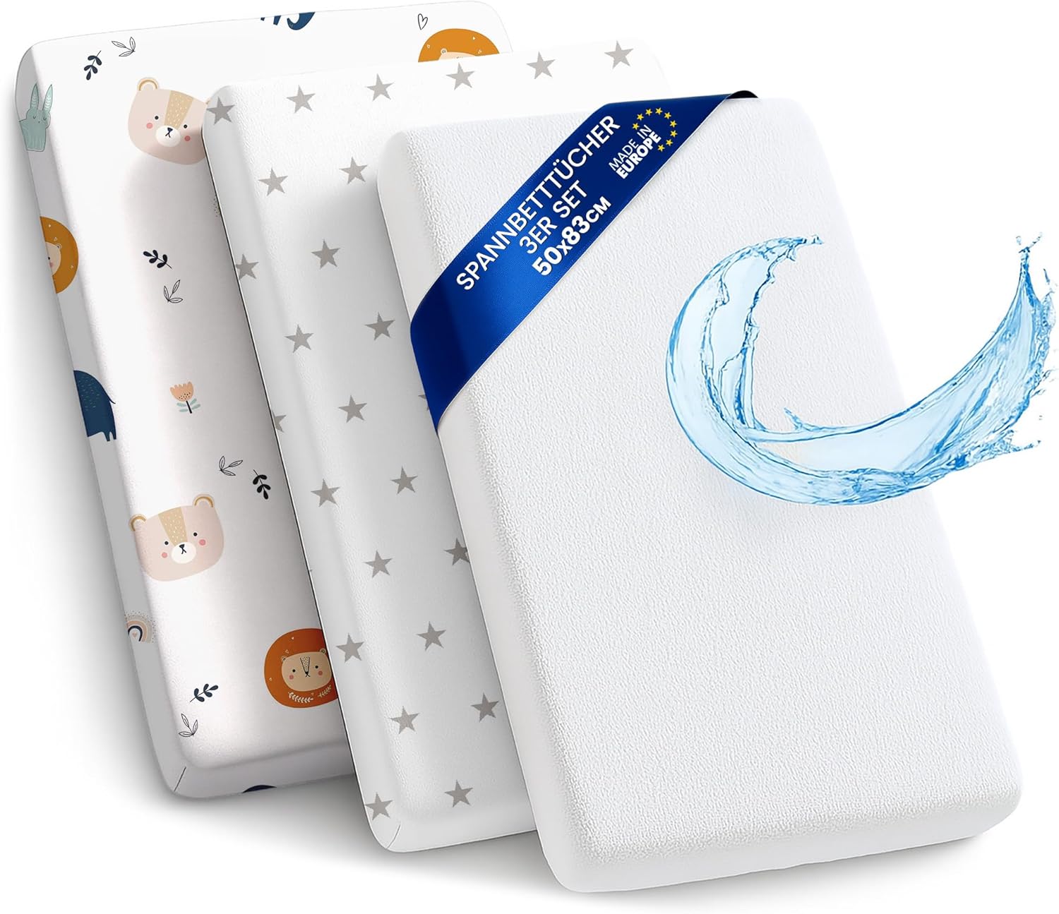 sheet for moses basket bassinet crib and fitted set of 3: 50x83 cm 2x sheets + 1x waterproof mattress protector set pram bed baby cot liner cover breathable 50 x 83 sheet for moses basket bassinet crib and fitted set of 3: 50x83 cm 2x sheets + 1x waterproof mattress protector set pram bed baby cot liner cover breathable 50 x 83