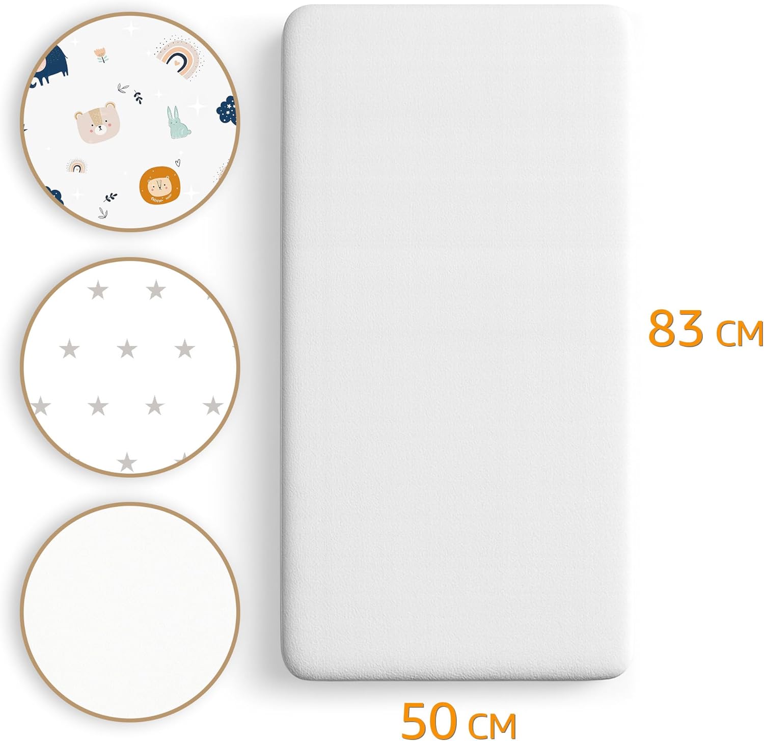 sheet for moses basket bassinet crib and fitted set of 3: 50x83 cm 2x sheets + 1x waterproof mattress protector set pram bed baby cot liner cover breathable 50 x 83 sheet for moses basket bassinet crib and fitted set of 3: 50x83 cm 2x sheets + 1x waterproof mattress protector set pram bed baby cot liner cover breathable 50 x 83