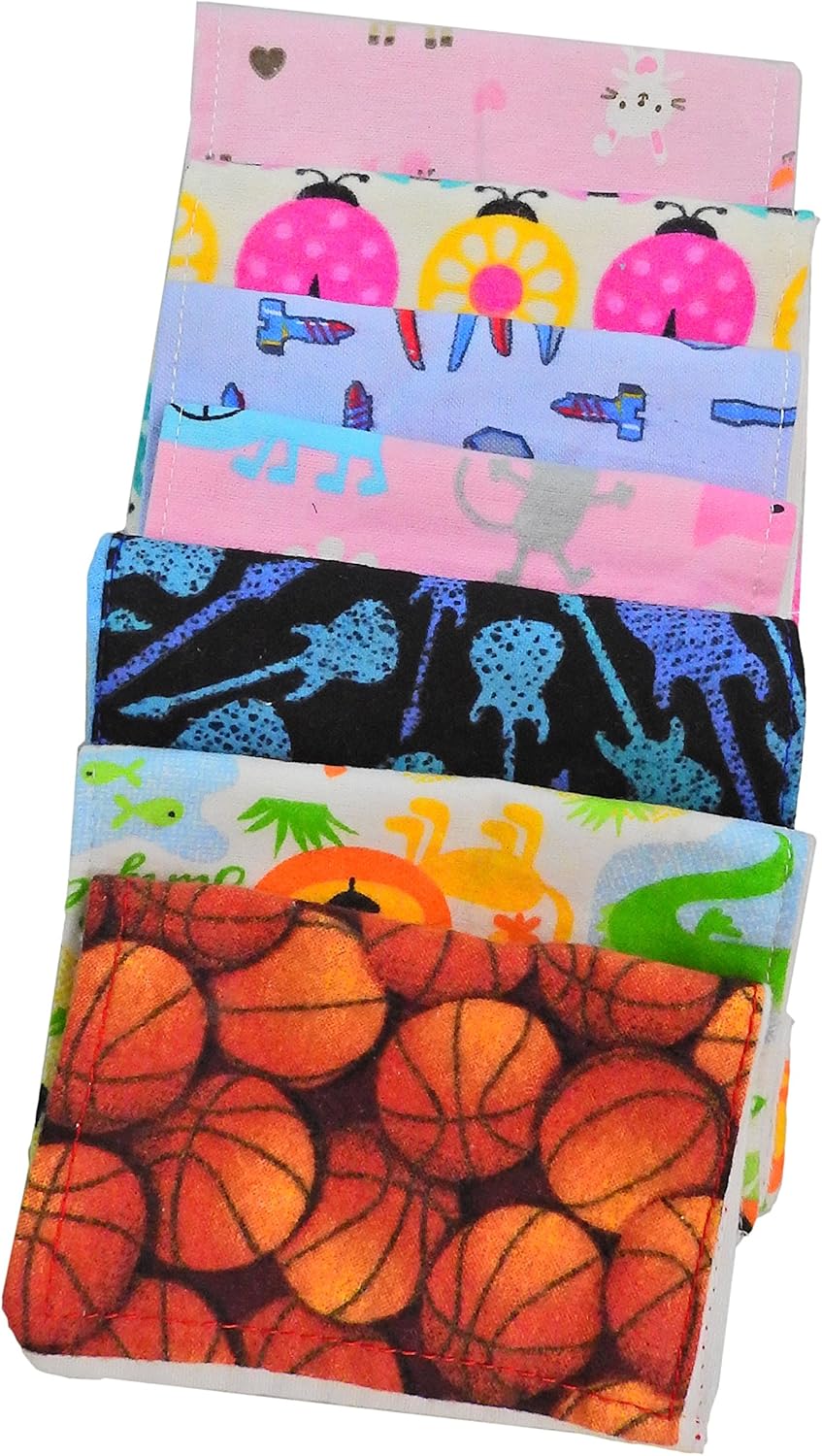 wonder care reusable baby wipes 100% cotton flannel cloth 2 layers assorted color prints refill pack 5" x 7" inches (10+2 free) wonder care reusable baby wipes 100% cotton flannel cloth 2 layers assorted color prints refill pack 5" x 7" inches (10+2 free)