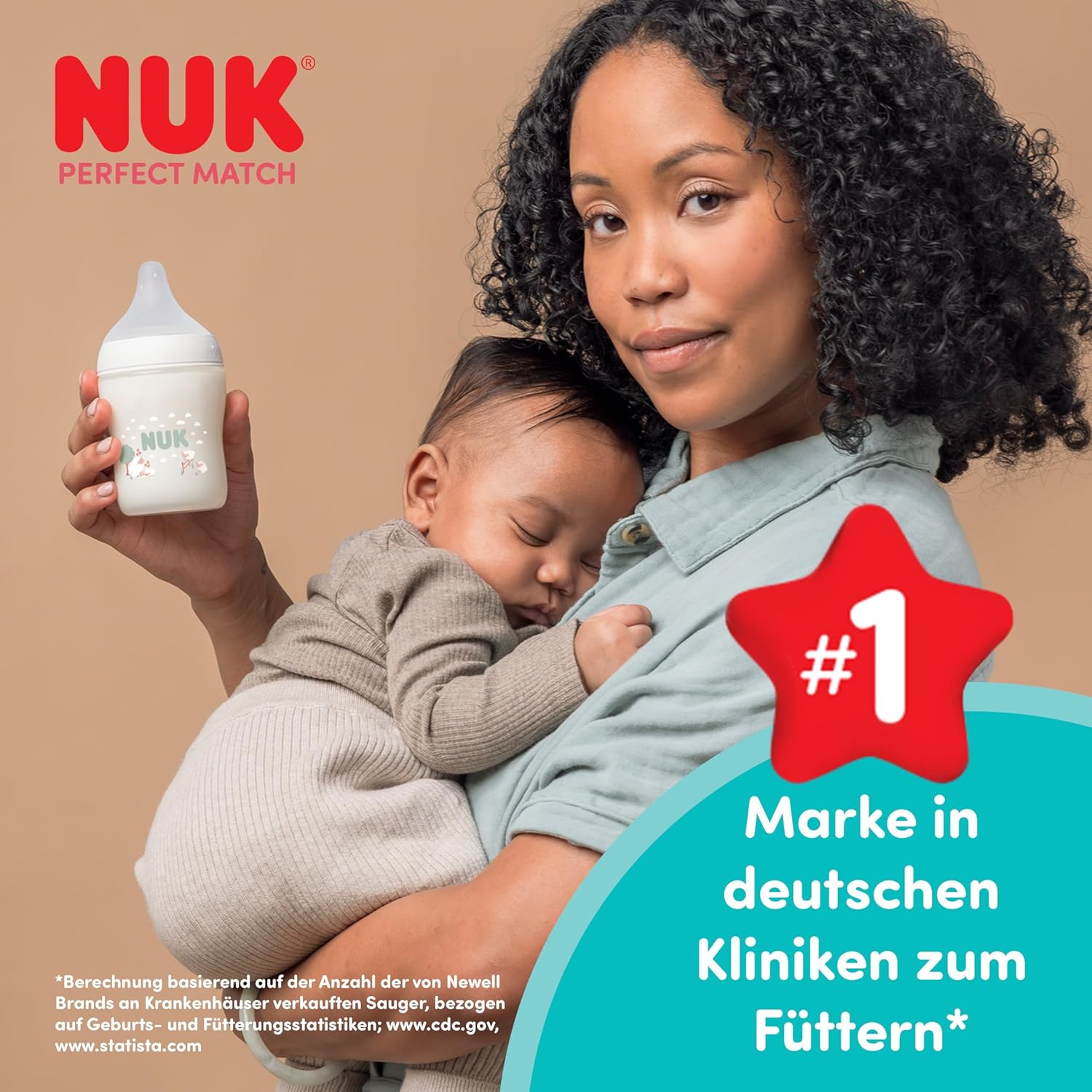 nuk perfect match baby bottle | 0+ months | 150 ml | anti colic drinking bottle | pp | temperature control display | monkey | pack of 1 nuk perfect match baby bottle | 0+ months | 150 ml | anti colic drinking bottle | pp | temperature control display | monkey | pack of 1