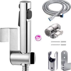bidet hand shower set dual jet mode nozzle abs plastic baby cloth diaper with tap dispenser hose wall mount