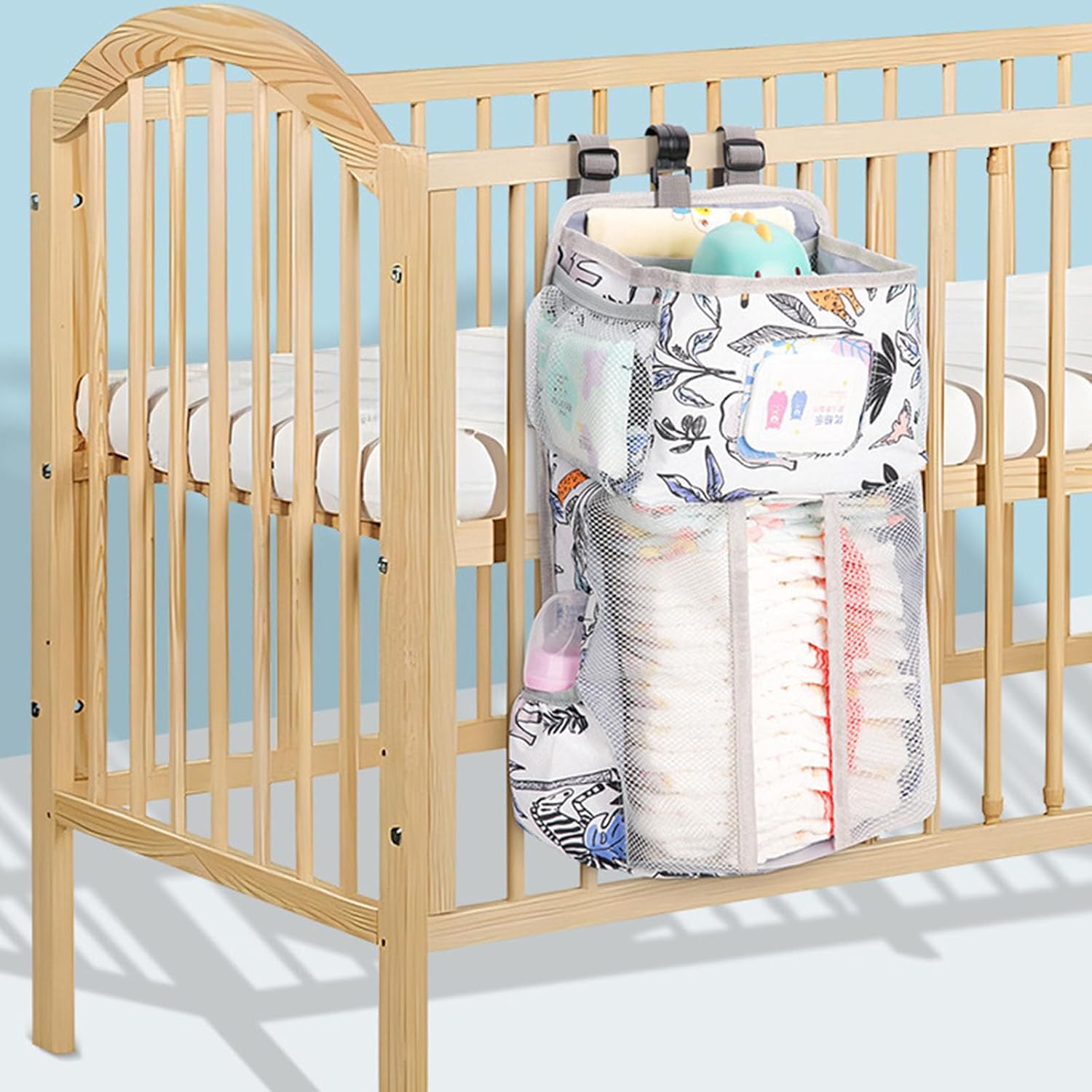 baby accessory hanging bag for nursery bedsides storage water resistant oxford cloth organizers with side pocket oxford fabric diaper storage organizers baby accessory hanging bag for nursery bedsides storage water resistant oxford cloth organizers with side pocket oxford fabric diaper storage organizers