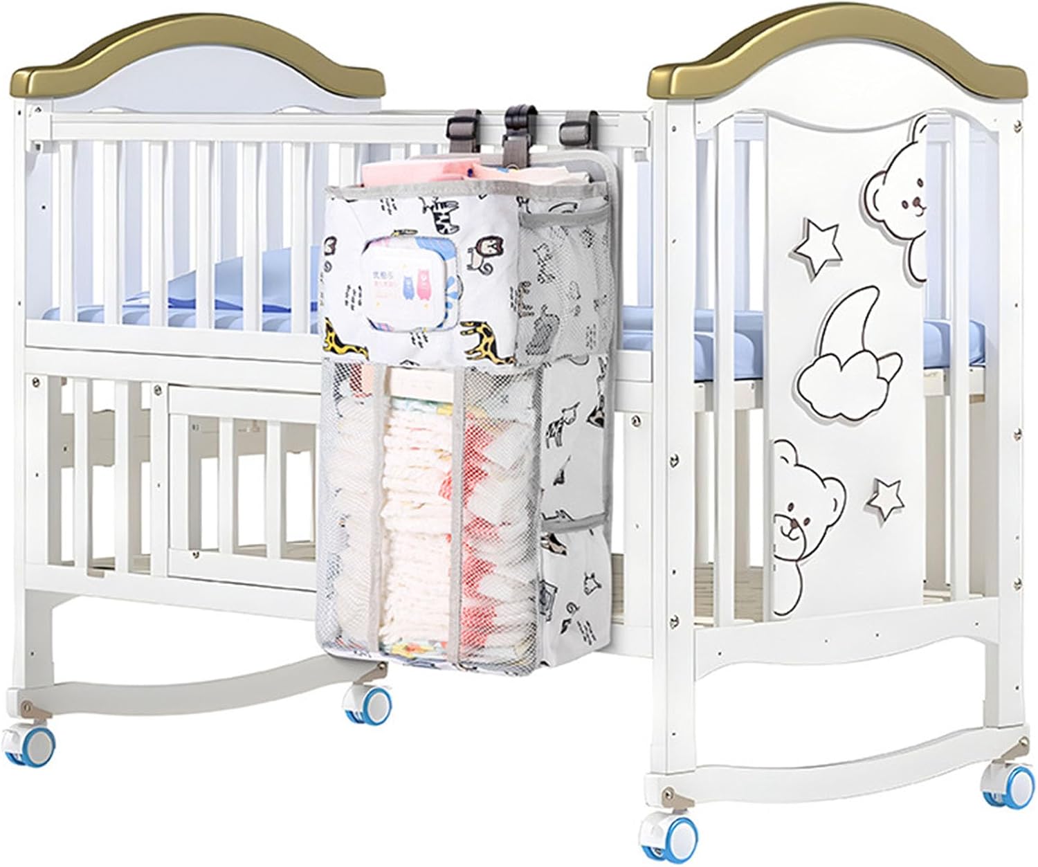 baby accessory hanging bag for nursery bedsides storage water resistant oxford cloth organizers with side pocket oxford fabric diaper storage organizers baby accessory hanging bag for nursery bedsides storage water resistant oxford cloth organizers with side pocket oxford fabric diaper storage organizers