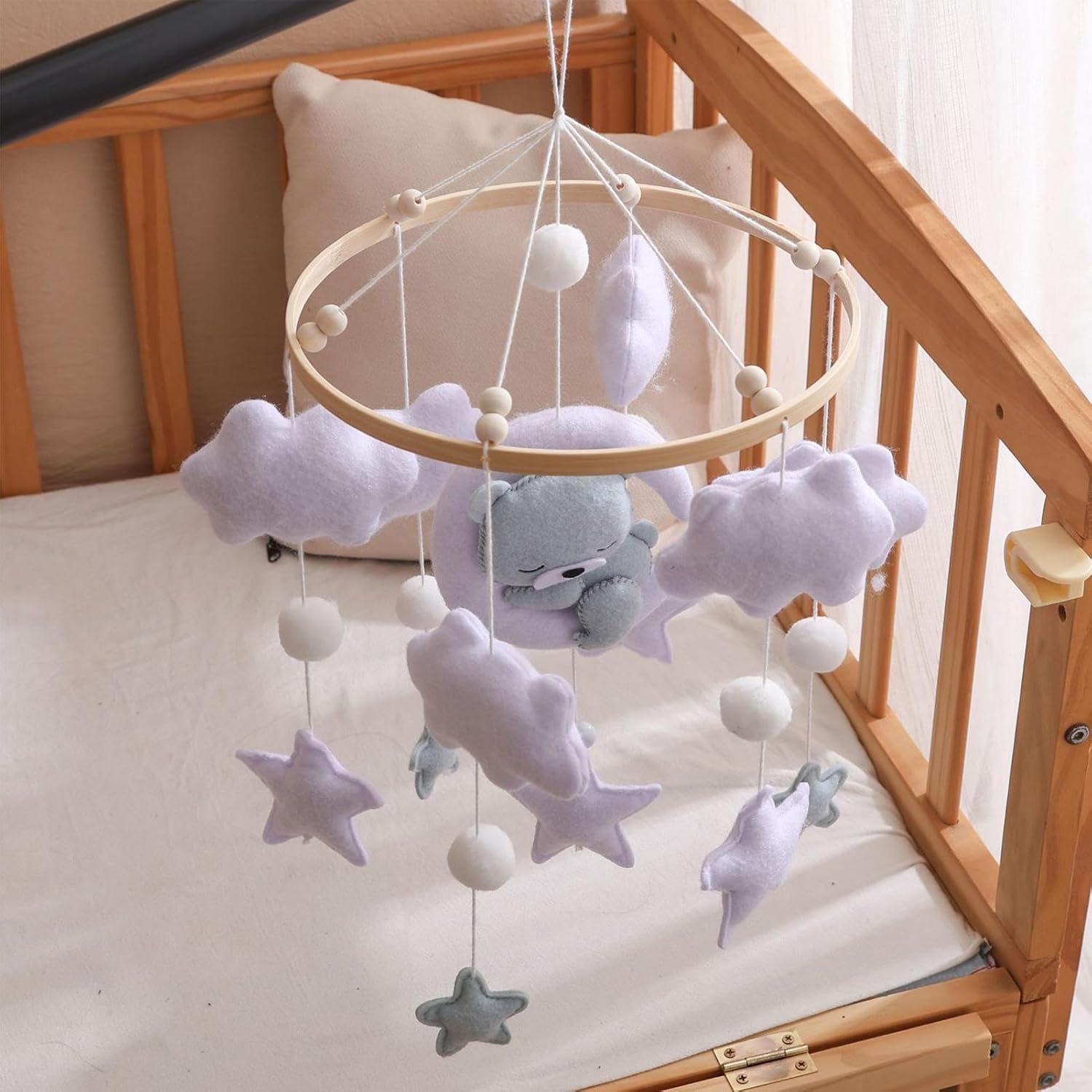 baby crib mobile | sleeping bear ceiling mobile crib toy for children's room bedroom wall decor girls love this play baby crib mobile | sleeping bear ceiling mobile crib toy for children's room bedroom wall decor girls love this play