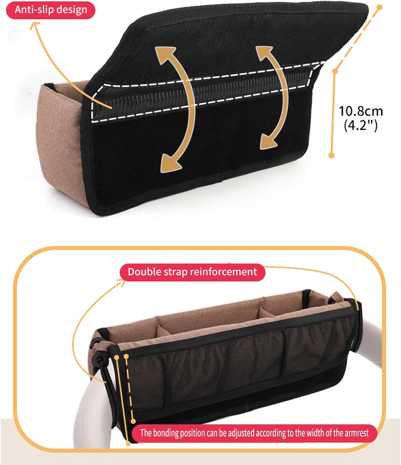 newborns strollers accessory organiser bag oxford cloth spacious compartments quick installation for diapers toy oxford fabric strollers diaper case newborns strollers accessory organiser bag oxford cloth spacious compartments quick installation for diapers toy oxford fabric strollers diaper case