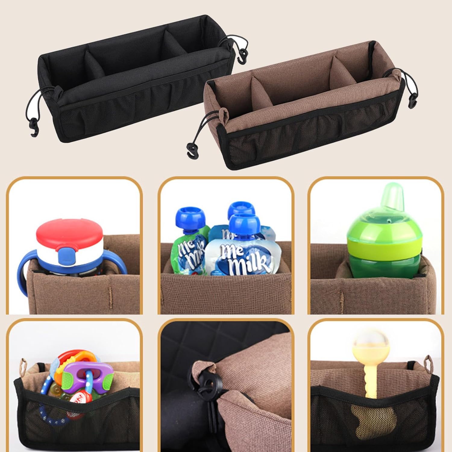 newborns strollers accessory organiser bag oxford cloth spacious compartments quick installation for diapers toy oxford fabric strollers diaper case newborns strollers accessory organiser bag oxford cloth spacious compartments quick installation for diapers toy oxford fabric strollers diaper case