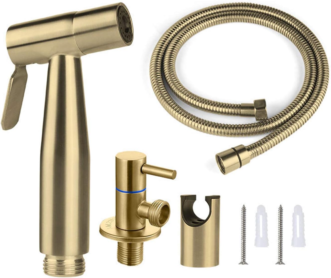 bidet sprayer for toilet, hand accessory sprayer, bathroom kit, washing machine cloth for baby diapers, stainless steel, black (brushed) bidet sprayer for toilet, hand accessory sprayer, bathroom kit, washing machine cloth for baby diapers, stainless steel, black (brushed)