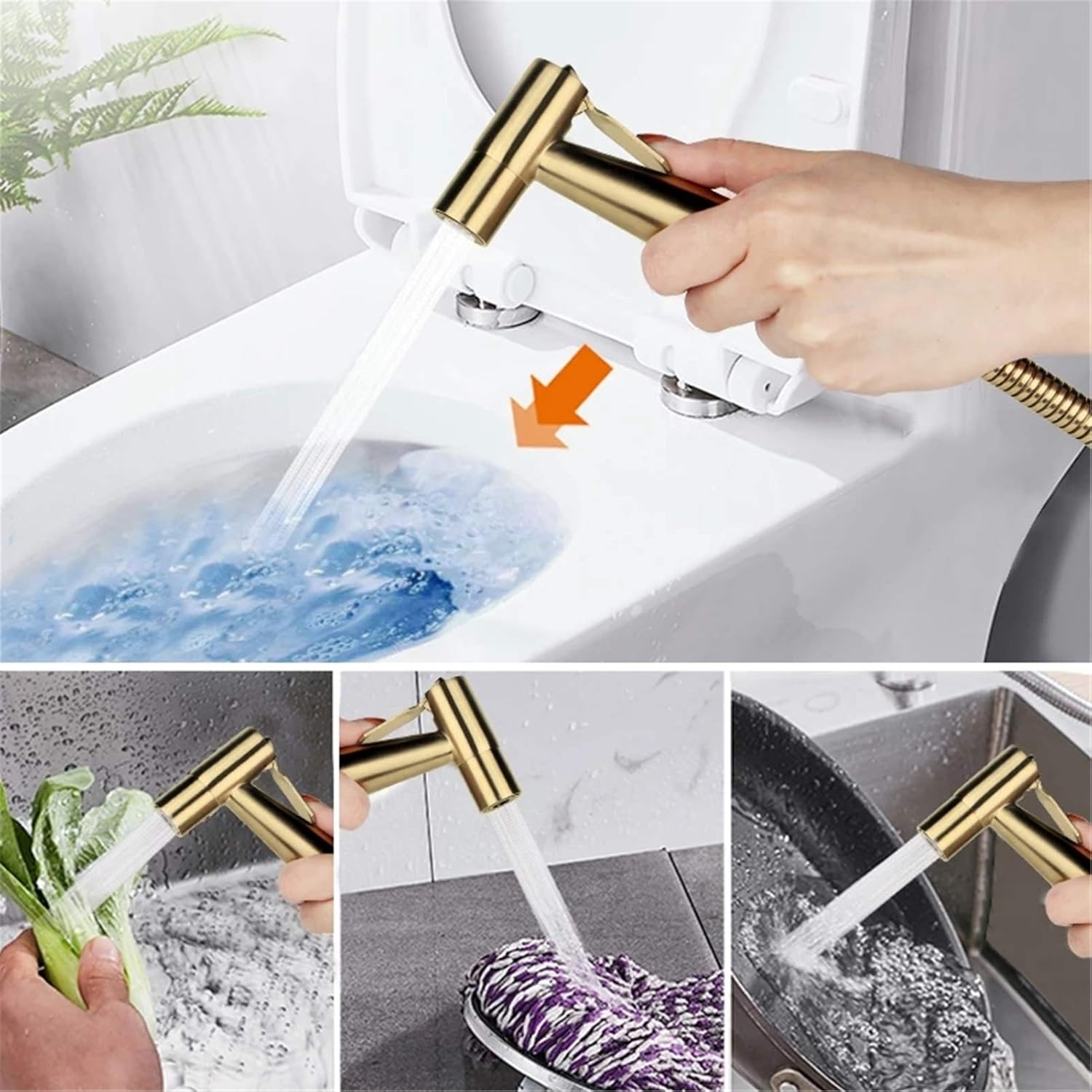 bidet sprayer for toilet, hand accessory sprayer, bathroom kit, washing machine cloth for baby diapers, stainless steel, black (brushed) bidet sprayer for toilet, hand accessory sprayer, bathroom kit, washing machine cloth for baby diapers, stainless steel, black (brushed)