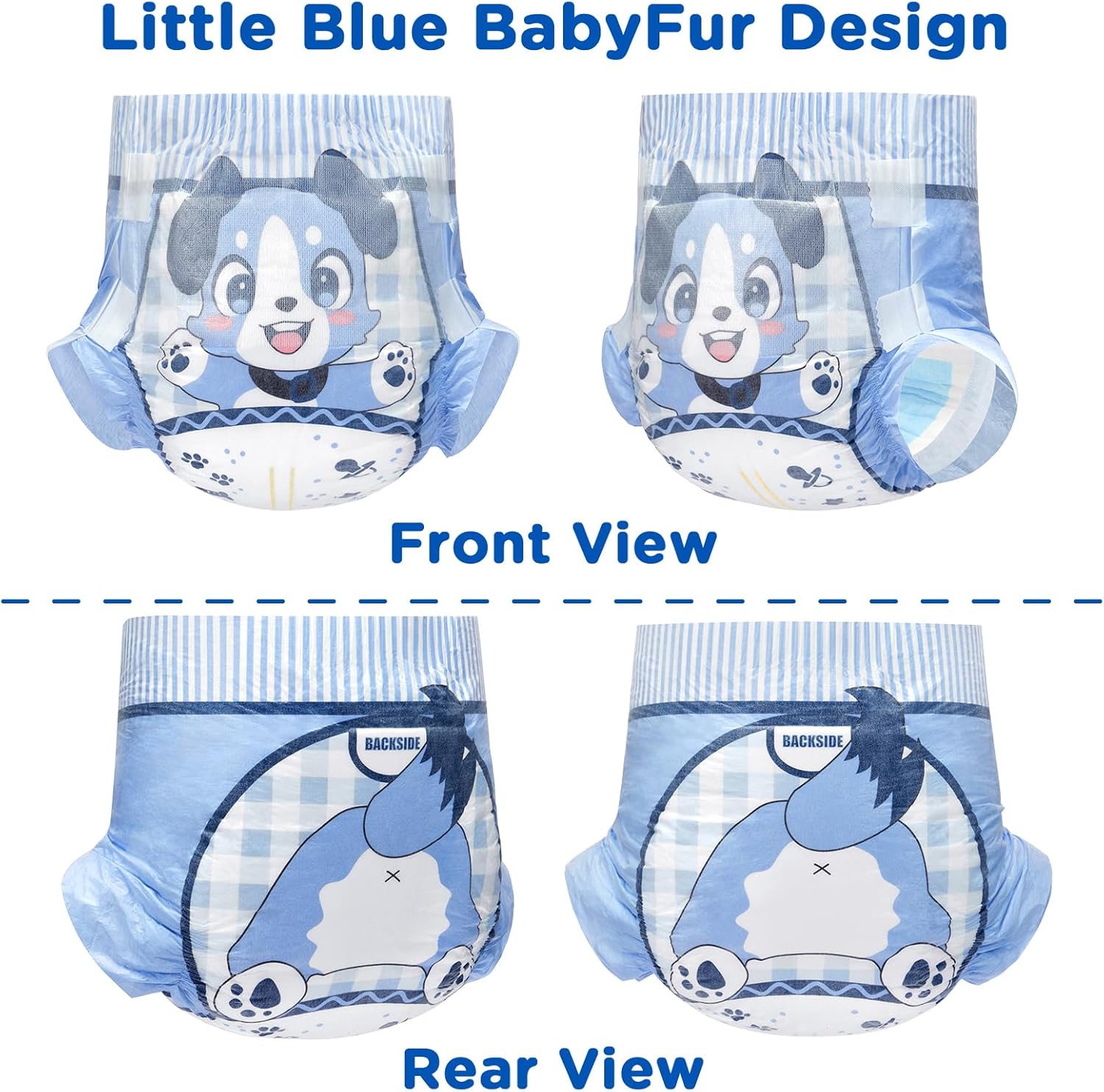 littleforbig adjustable hook and loop fastener closure adult printed cloth back diaper 10 pieces little blue babyfur (large 91 121 cm) littleforbig adjustable hook and loop fastener closure adult printed cloth back diaper 10 pieces little blue babyfur (large 91 121 cm)