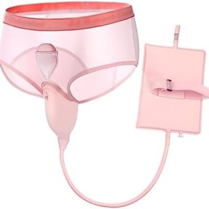 urine collection bag for women, 1000ml capacity, 360° leak proof design, portable with massage feature, ideal for incontinence and dementia care