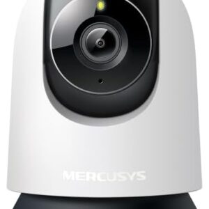 mercusys mc210 indoor camera,2k 3mp,tp link security camera,pet camera,baby monitor,smart detection,night vision,full coverage,2 way audio,app control,google home/alexa,no monthly fee