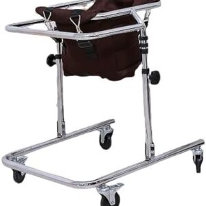 adjustable height walker with seat for rehabilitation and mobility support, ideal for kids with cerebral palsy