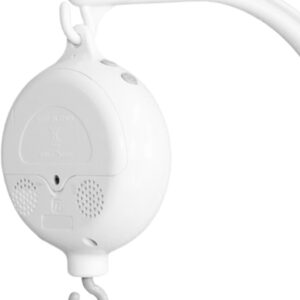 baby crib mobile music box | bedding musical bell 35 sweet melodies battery operated | portable with rotating hook rotary baby crib bed toy | for shower gifts