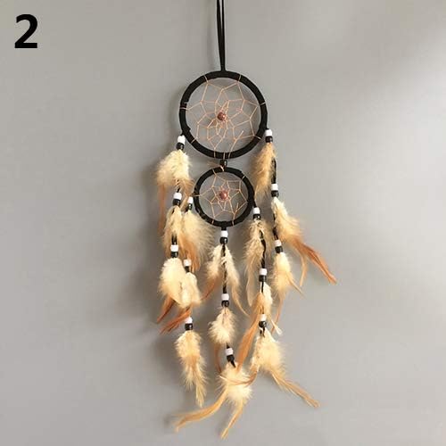 creative double circle dream catcher with feathers hanging ornament dreamcatcher boho tassels decoration for kids baby crib mobile led fairy lights nursery decor black creative double circle dream catcher with feathers hanging ornament dreamcatcher boho tassels decoration for kids baby crib mobile led fairy lights nursery decor black