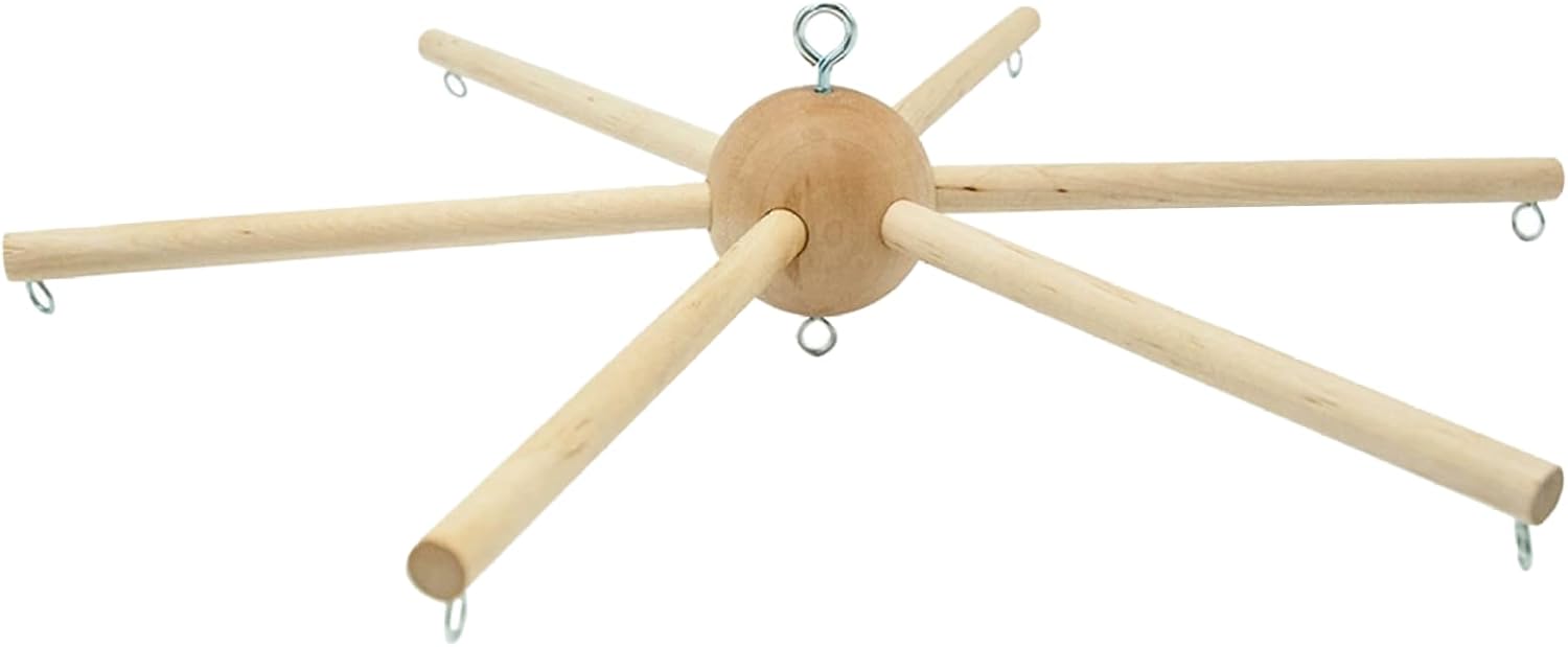 mobile hanger for crib, natural wooden diy mobile kit, bell wind chimes hanger for baby home wall hanging balcony diy kit for crib mobile hanger for crib, natural wooden diy mobile kit, bell wind chimes hanger for baby home wall hanging balcony diy kit for crib