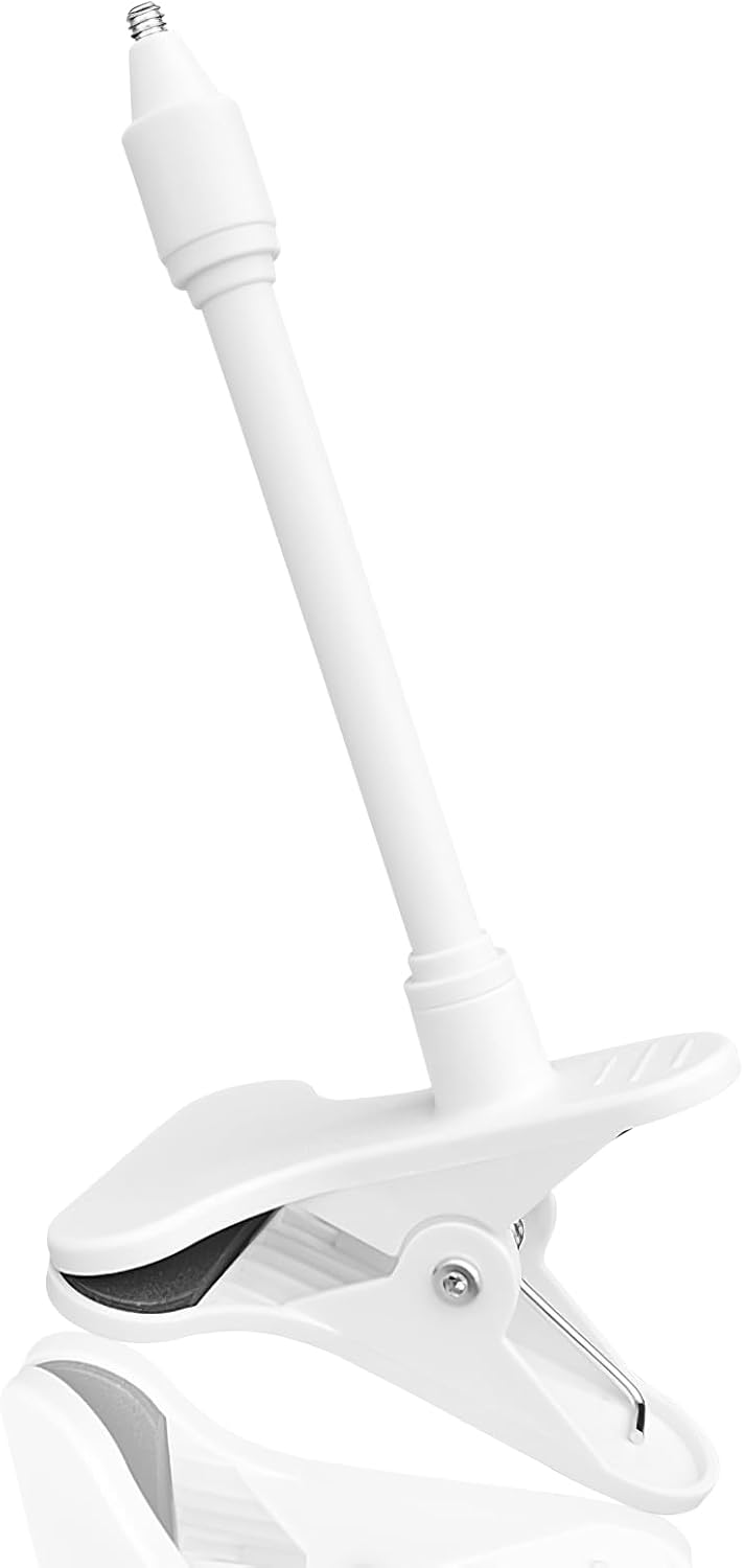 baby camera holder, baby monitor holder, universal monitor holder, flexible clip camera mount with 1/4 inch screw security for spaceview s/spaceview pro baby monitor, children's room, baby bed (white) baby camera holder, baby monitor holder, universal monitor holder, flexible clip camera mount with 1/4 inch screw security for spaceview s/spaceview pro baby monitor, children's room, baby bed (white)