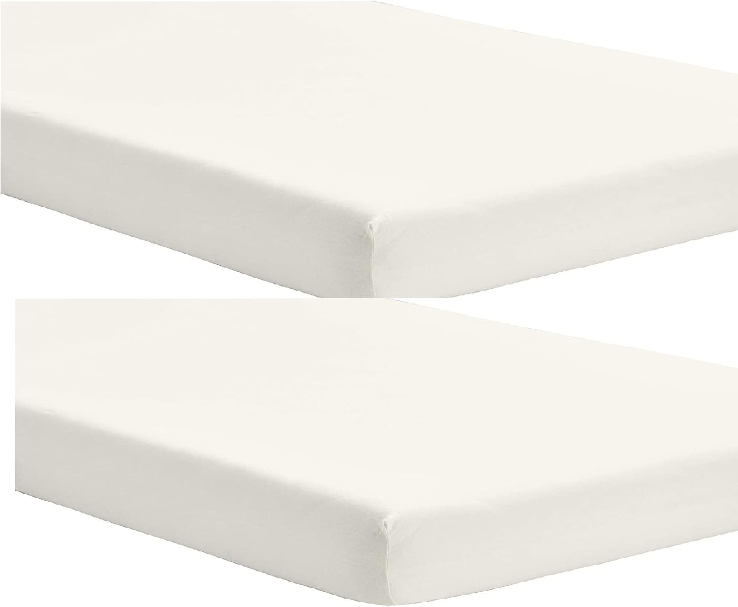 dudu n girlie next to me crib sheets fitted 51x85 | hypoallergenic toddler bed sheets | breathable & easy care junior bed sheets (pack of 2, cream) dudu n girlie next to me crib sheets fitted 51x85 | hypoallergenic toddler bed sheets | breathable & easy care junior bed sheets (pack of 2, cream)