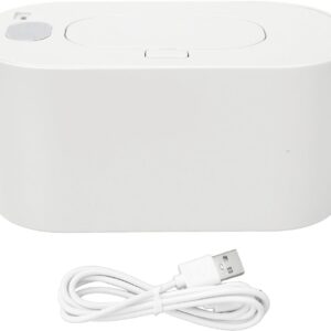 aramox baby wipe warmer dispenser with top heating bottom freshness 24h constant temperature led display large capacity for wet wipes heating box (white)
