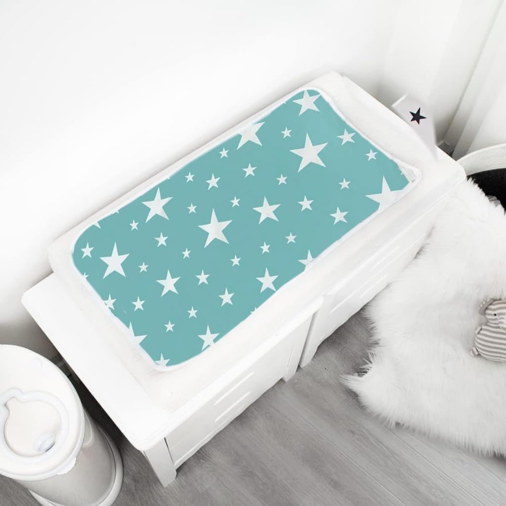 baby changing mats 2 pack portable nappy diaper changing pad liners waterproof foldable baby boys girls travel essentials(start, 50x70cm) baby changing mats 2 pack portable nappy diaper changing pad liners waterproof foldable baby boys girls travel essentials(start, 50x70cm)