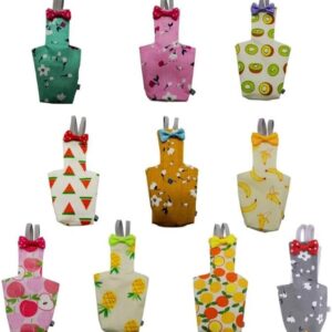 parrot diaper with bowtie colorful fruit floral cockatiel pigeons small large pet birds flight suit clothes pet adjustable diaper flight suit