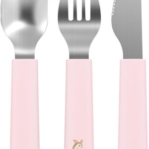 mepal children’s cutlery 3 piece set mio little dutch children's flatware child friendly utensils from 12 months including knife, fork & spoon set of 3 fairy garden