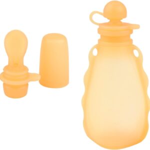 reusable silicone food case for infant toddler squeeze container case puree breast milk storage bag breastfeeding supplies