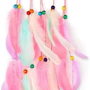 so cal pro crescent moon pink dream catcher catchers feather handmade flowers diy for girls and boys kids bedroom wall hang wall hanging decoration gift party nursery mobile kids bedroom decor