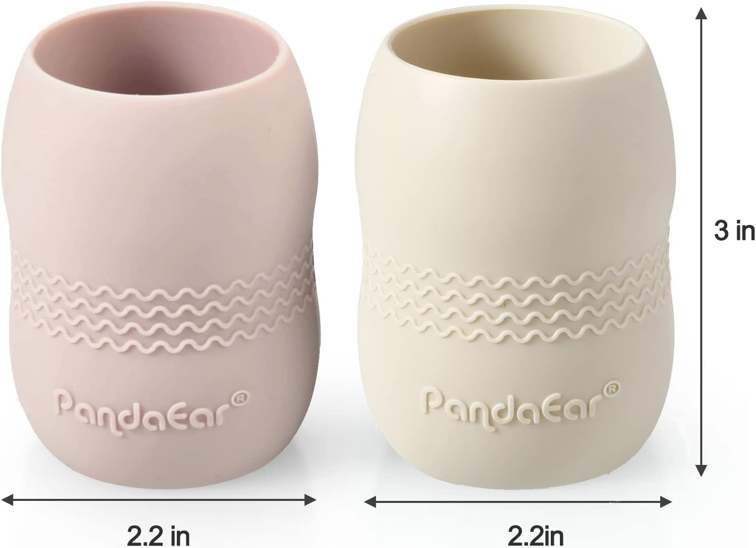 pandaear silicone feeding set | set of 2 divided suction plates and 2 small cups with 2 spoons and 2 forks | baby utensils (pink) pandaear silicone feeding set | set of 2 divided suction plates and 2 small cups with 2 spoons and 2 forks | baby utensils (pink)