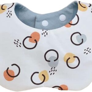 reversible baby bib with water proofing layer accent breathable cotton burp cloth for feeding drooling protections newborns burp cloth