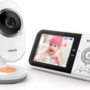 vtech bm3254 baby monitor video clear plus night light and lullaby display 2.8 inch baby monitor audio version fr