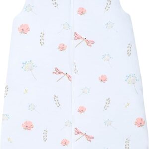 jyoko kids sleeping bag 100% cotton for babies 6 12 months (size m, dragonfly)