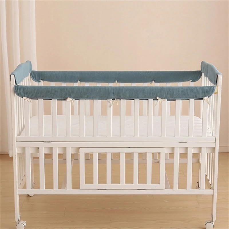 crib rail cover 4pcs/set crib rail cover protector set for standard cribs wrapped rail cover thicken crib rail guard teething guard crib bed rail edge guard(little bear) crib rail cover 4pcs/set crib rail cover protector set for standard cribs wrapped rail cover thicken crib rail guard teething guard crib bed rail edge guard(little bear)
