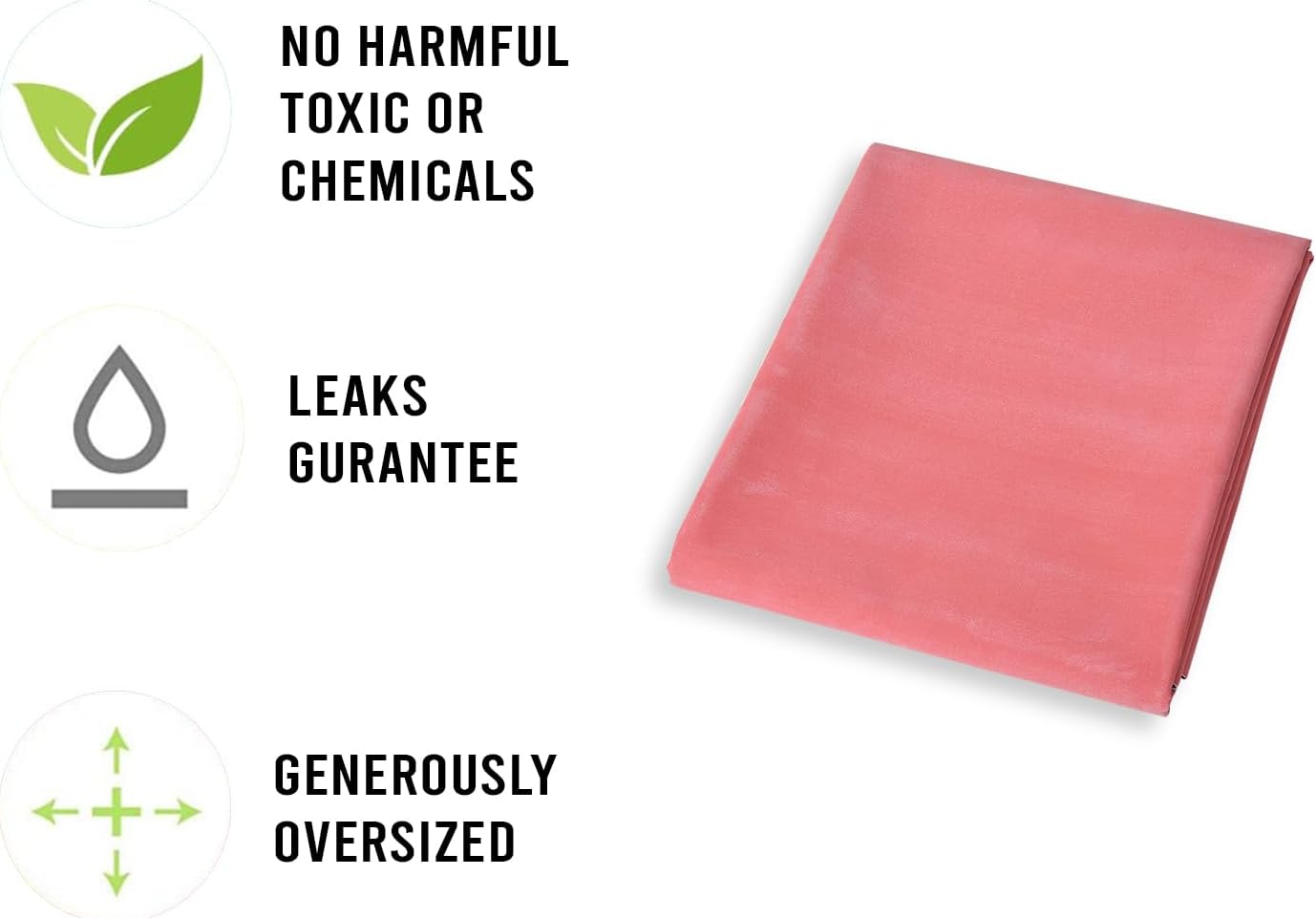 rubberized fabric sheet for bed adult, toddler, mattress protector, non absorbent oil cloth, reusable rubberized textile fabric crib 2 meter(78x39 inches)(200x100 cm), peach rubberized fabric sheet for bed adult, toddler, mattress protector, non absorbent oil cloth, reusable rubberized textile fabric crib 2 meter(78x39 inches)(200x100 cm), peach