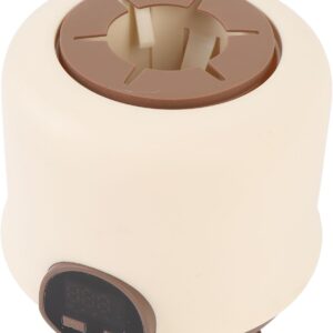 automatic baby mixer electric milk bottle shaker low noise cordless digital display infant feeding supplies brown mixing reduces ensures bubbles the a the fluent shaking (br