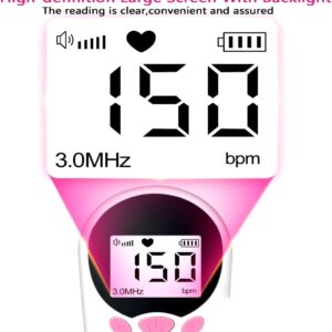 portable doppler 3mhz color lcd screen pregnancy accessories easy to use at home