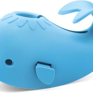 baby bathtub faucet cover,bath faucet cover for kids,baby bath spout cover,soft silicone bathtub faucet safety toys,blue whale,universal fit,make your baby's bath time fun and love it, christmas gifts