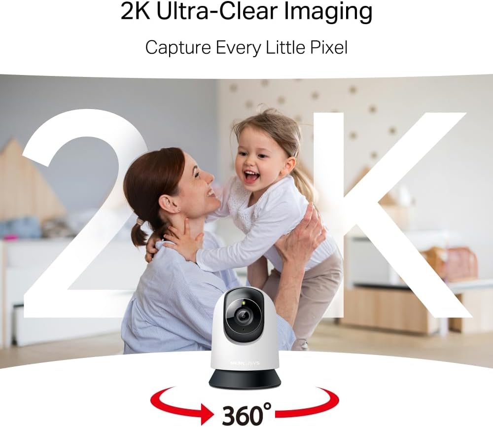 mercusys mc210 indoor camera,2k 3mp,tp link security camera,pet camera,baby monitor,smart detection,night vision,full coverage,2 way audio,app control,google home/alexa,no monthly fee mercusys mc210 indoor camera,2k 3mp,tp link security camera,pet camera,baby monitor,smart detection,night vision,full coverage,2 way audio,app control,google home/alexa,no monthly fee