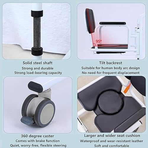 patient lift transfer machine portable multifunctional adjustable height commode shower chair for nursing elderly, load capacity 200kg patient lift transfer machine portable multifunctional adjustable height commode shower chair for nursing elderly, load capacity 200kg