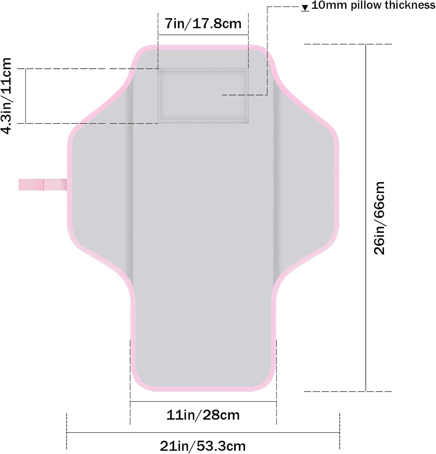 portable diaper changing pad for baby & toddler waterproof foldable baby changing mat built in pillow, travel infant changing pads for moms baby portable diaper changing pad for baby & toddler waterproof foldable baby changing mat built in pillow, travel infant changing pads for moms baby