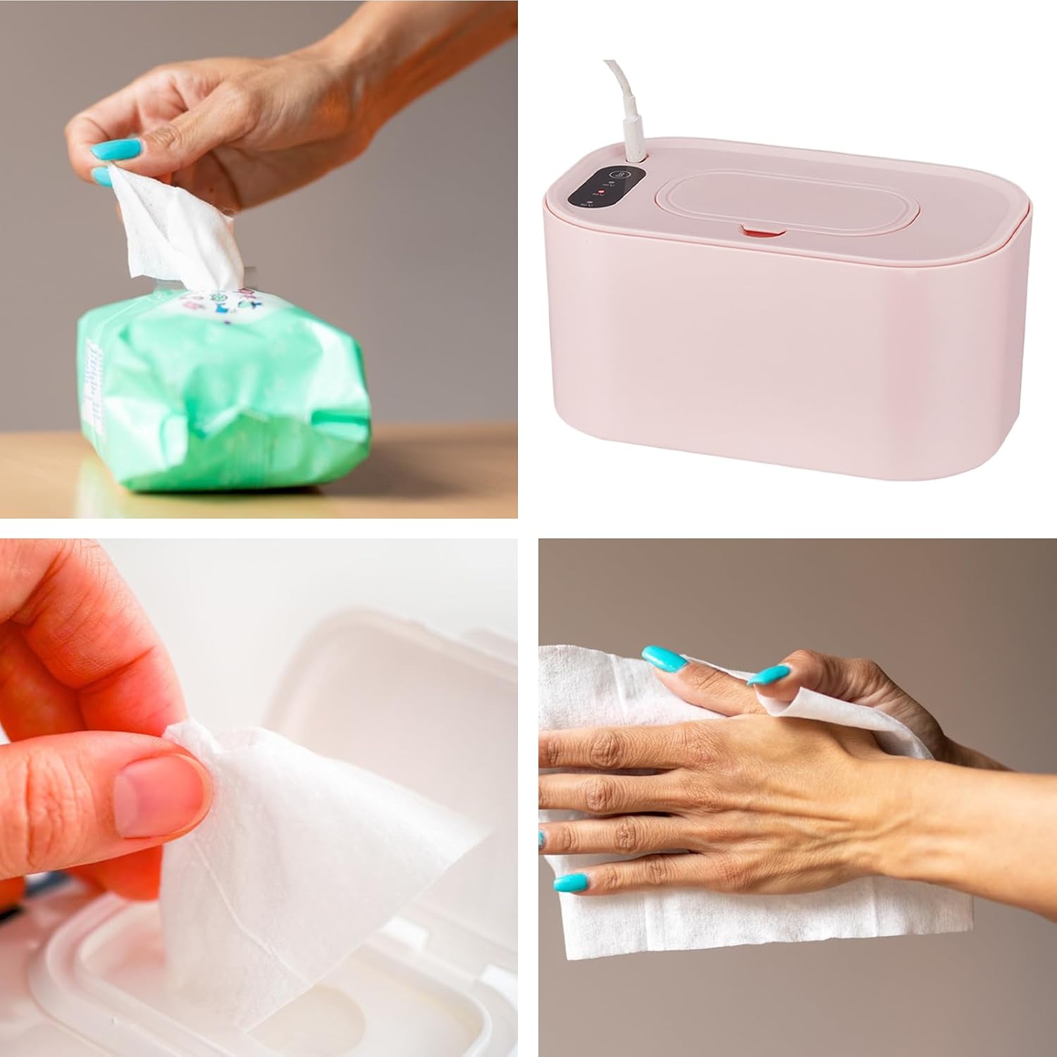 baby wipe warmer, heated wipes dispenser with usb charging, even heating wipes box with temperature display, ideal for home, travel & outdoor baby care, 8.46x5.12x4.53 in, 1 pack baby wipe warmer, heated wipes dispenser with usb charging, even heating wipes box with temperature display, ideal for home, travel & outdoor baby care, 8.46x5.12x4.53 in, 1 pack