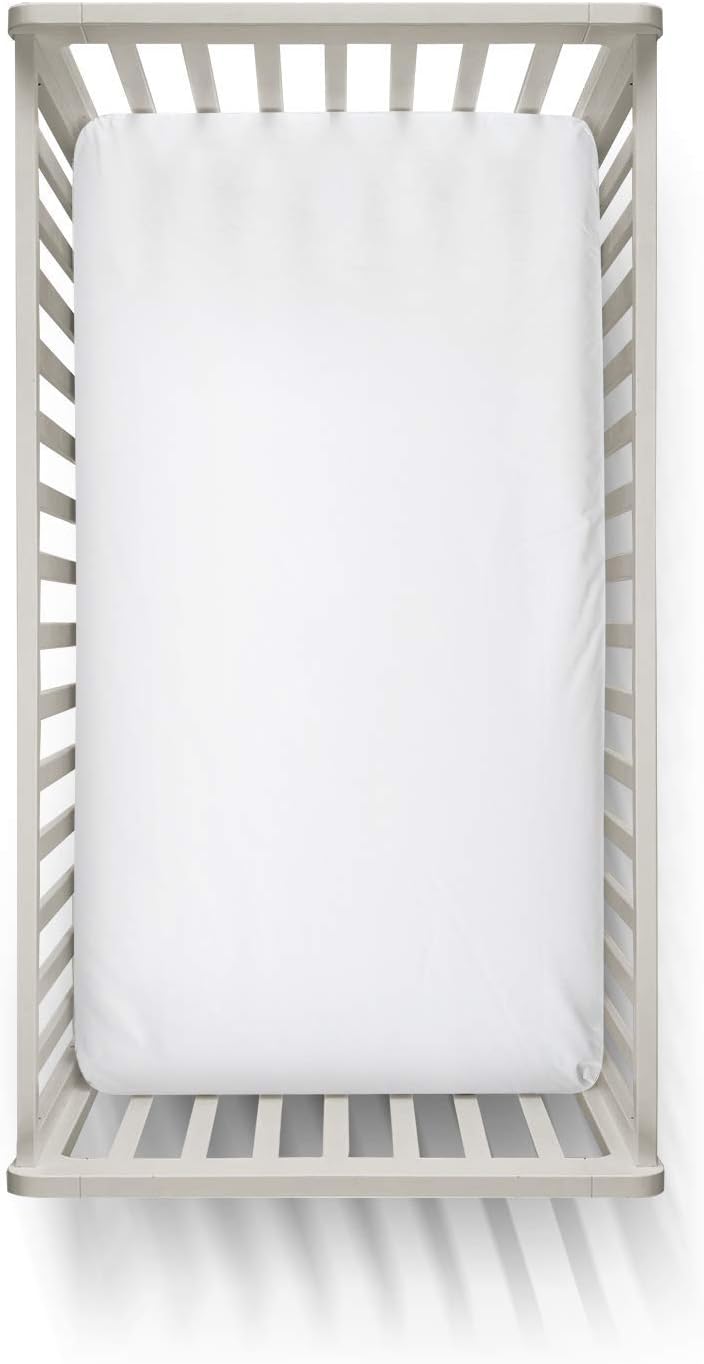 dudu n girlie next to me crib sheets – 51x85 cm fitted, hypoallergenic, breathable, soft toddler bed sheets, easy care junior sheets (pack of 2, white), compatible with chicco next to me dudu n girlie next to me crib sheets – 51x85 cm fitted, hypoallergenic, breathable, soft toddler bed sheets, easy care junior sheets (pack of 2, white), compatible with chicco next to me