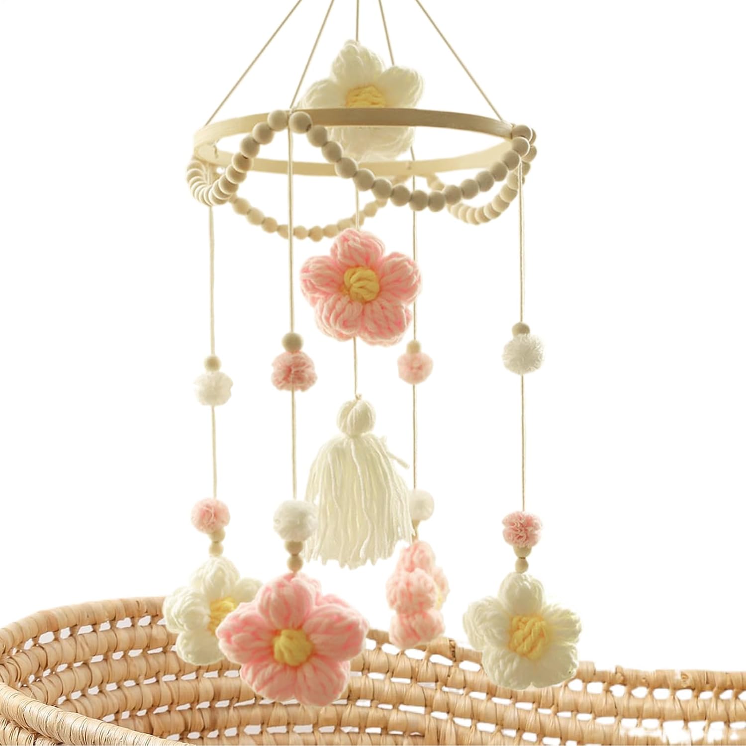 crib mobile, nursery hanging decor, baby sensory toy, soft felt material, wooden frame structure, for bedroom living room daycare window wall, 7.87x3.94x3.94 in crib mobile, nursery hanging decor, baby sensory toy, soft felt material, wooden frame structure, for bedroom living room daycare window wall, 7.87x3.94x3.94 in