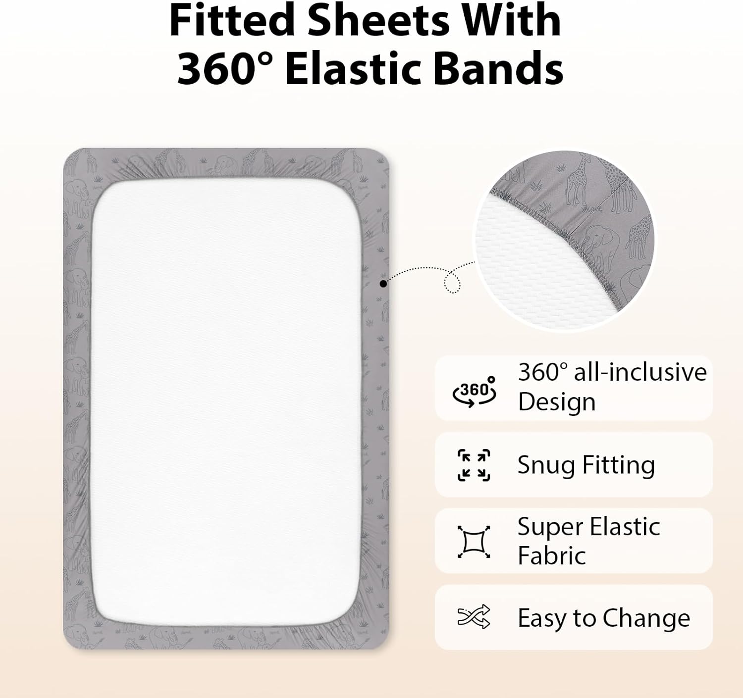 cot bed sheets 140 x 70 cm fitted super soft & breathable toddler bed sheets cozy baby cot sheets 3 pack apricot green gray elephant cot bed sheets 140 x 70 cm fitted super soft & breathable toddler bed sheets cozy baby cot sheets 3 pack apricot green gray elephant