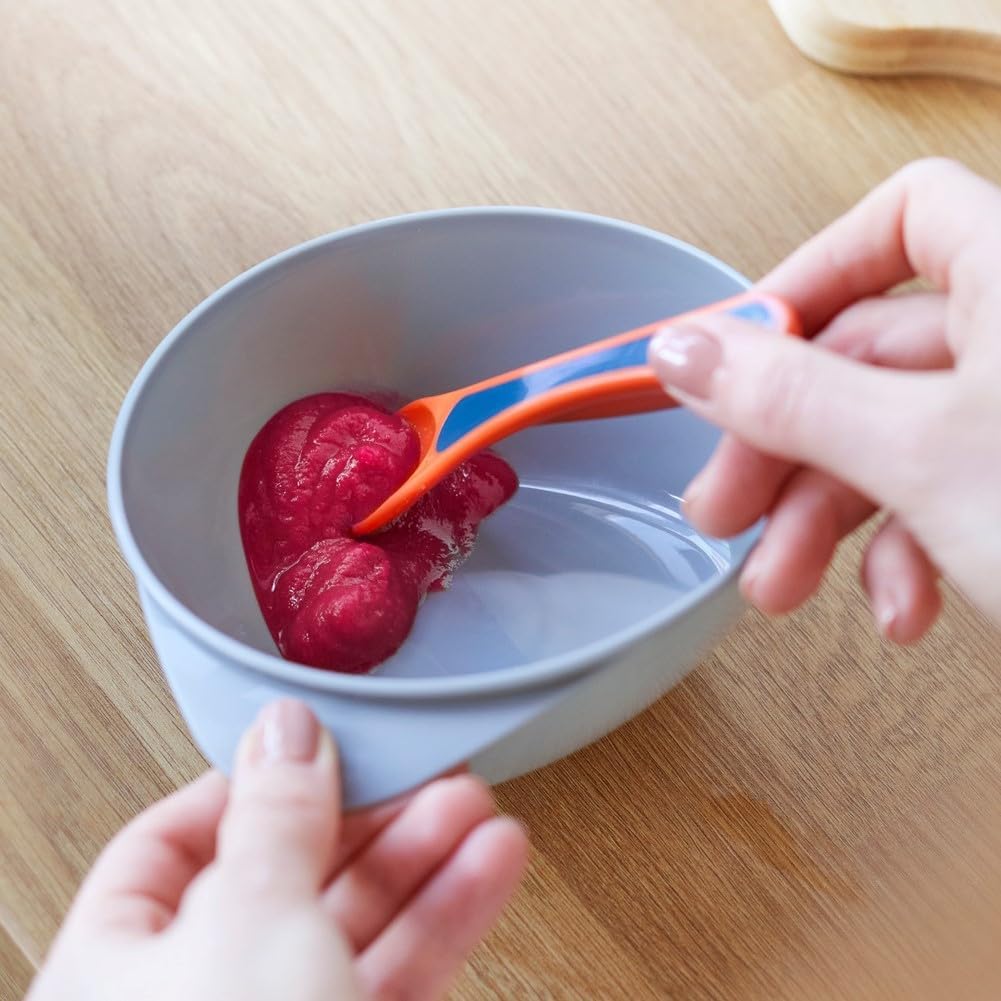 tommee tippee easi scoop baby feeding bowls with triangular base and ergonomic handle, stackable, pack of 4 tommee tippee easi scoop baby feeding bowls with triangular base and ergonomic handle, stackable, pack of 4