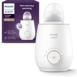 philips avent fast bottle warmer with smart temperature control: warms evenly, no hotspots – scf358/00