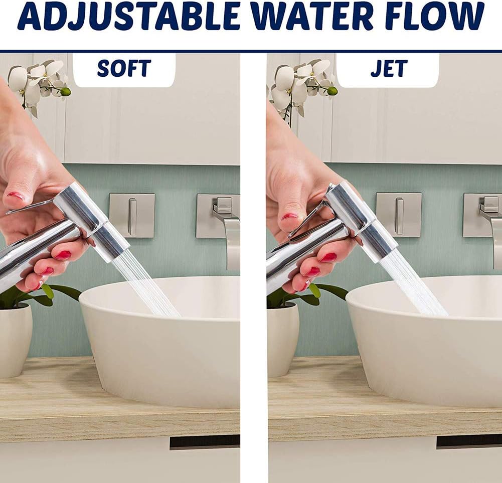 bidet sprayer head with hook, stainless steel bidet sprayer kit, baby cloth diaper sprayer, easy to install for personal hygiene and bedpan wc sprayer bidet sprayer head with hook, stainless steel bidet sprayer kit, baby cloth diaper sprayer, easy to install for personal hygiene and bedpan wc sprayer