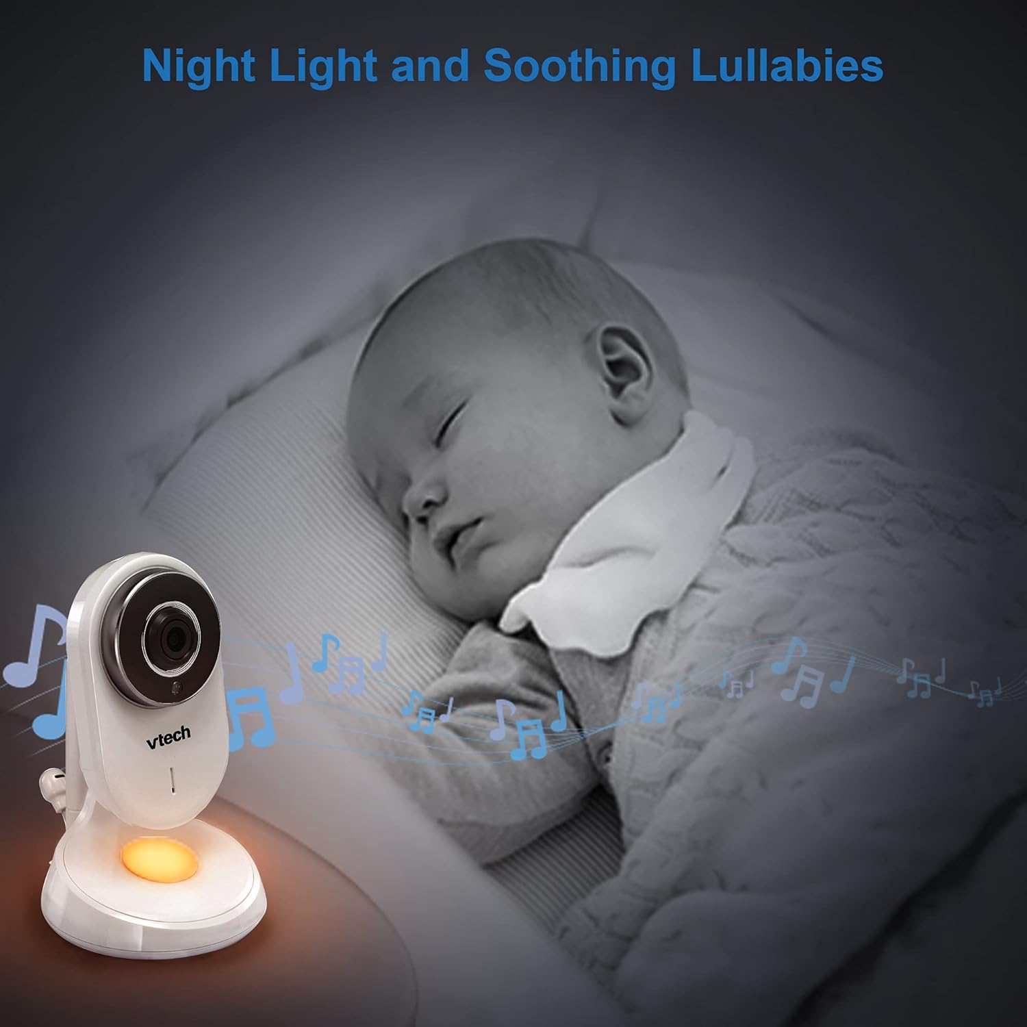 vtech vm818hd baby monitor with camera,hd no glare night vision,video baby monitor with 5'' 720p hd display,night light,110°wide angle view,true colour day vision 300m range,2 way talk white vtech vm818hd baby monitor with camera,hd no glare night vision,video baby monitor with 5'' 720p hd display,night light,110°wide angle view,true colour day vision 300m range,2 way talk white