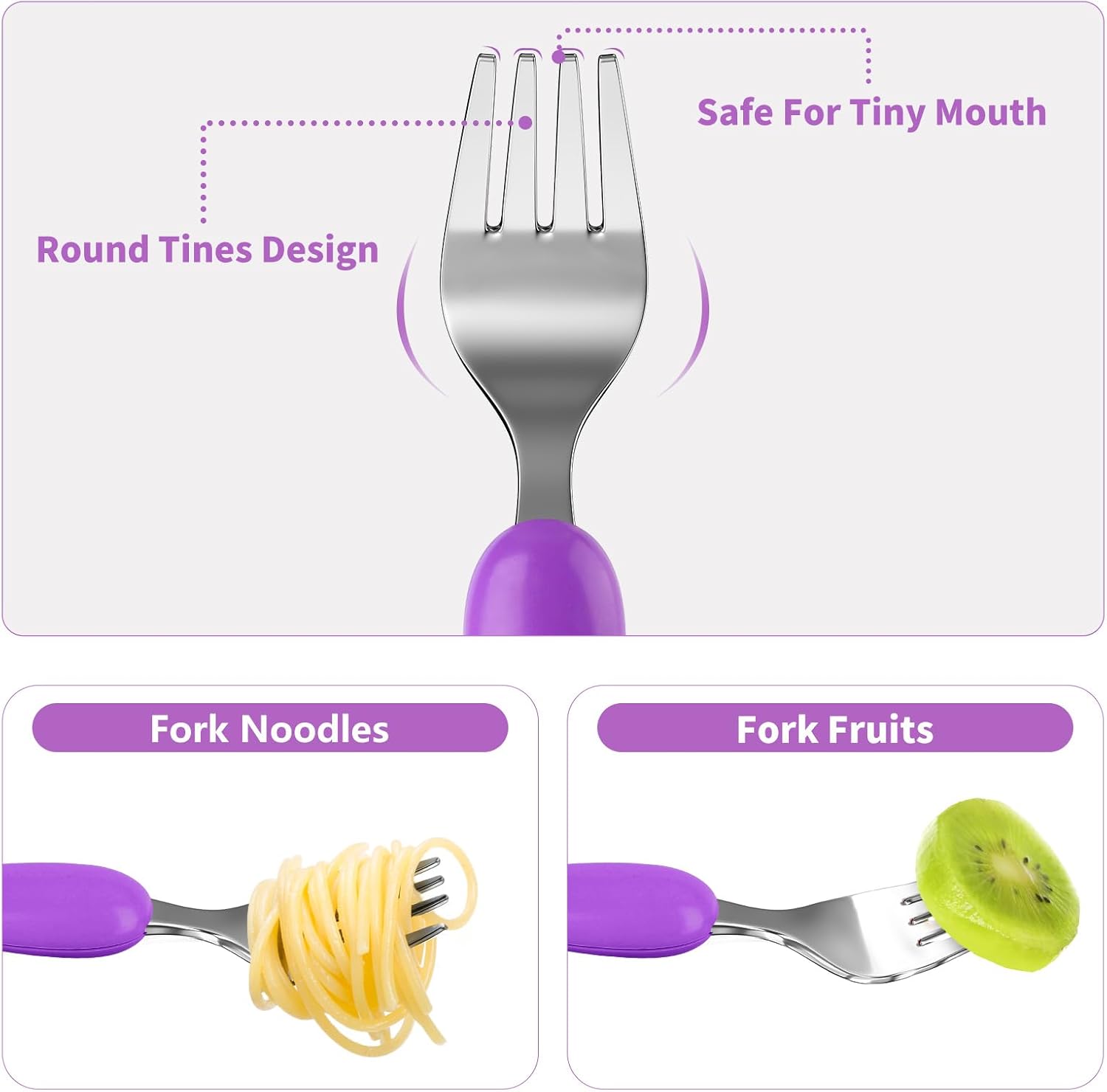 lehoo castle toddler fork and spoon set, 6pcs stainless steel children's cutlery kids cutlery flatware, incudes3 x spoons, 3 x forks (no knives lehoo castle toddler fork and spoon set, 6pcs stainless steel children's cutlery kids cutlery flatware, incudes3 x spoons, 3 x forks (no knives