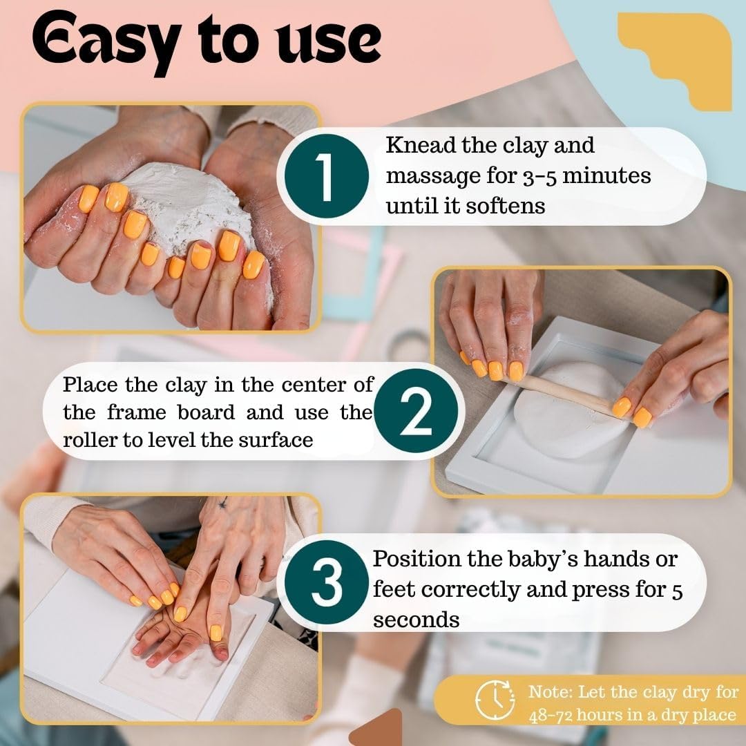 frame footprints newborn baby. original gift and souvenir picture for birth, christening, babies, newborn, pregnant, baby shower, photo kit for baby boy, girl with clay frame footprints newborn baby. original gift and souvenir picture for birth, christening, babies, newborn, pregnant, baby shower, photo kit for baby boy, girl with clay
