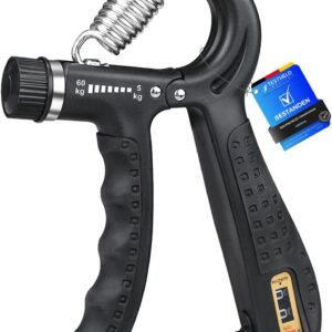 grifema ga5003 hand grips strengthener, forearm strengthener, hand gripper with counter, adjustable resistance 5 60kg, for muscle building and injury recovery